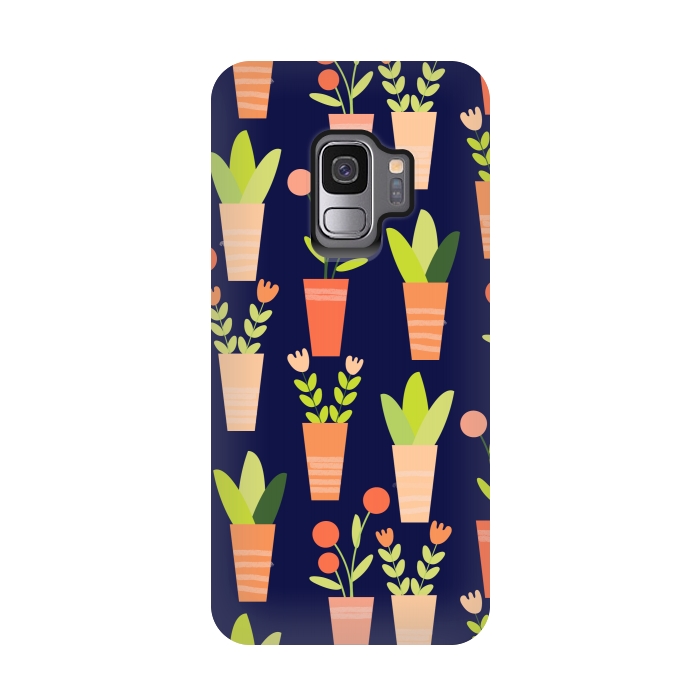 Galaxy S9 StrongFit little garden by Edith May