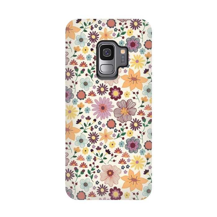Galaxy S9 StrongFit Wild Bloom by TracyLucy Designs