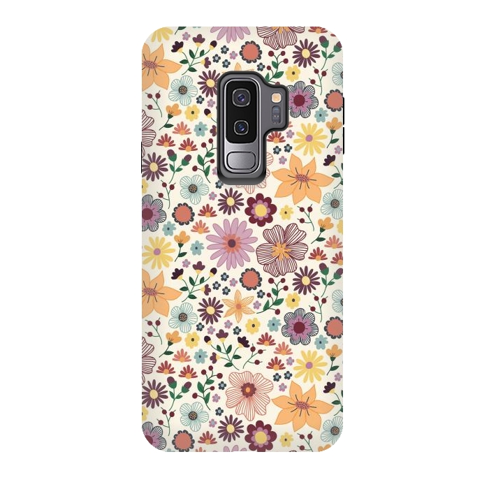 Galaxy S9 plus StrongFit Wild Bloom by TracyLucy Designs