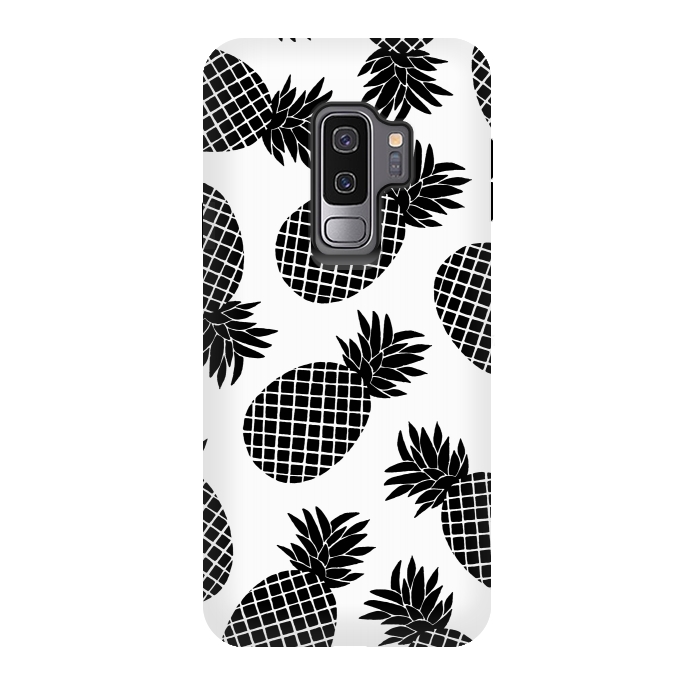 Galaxy S9 plus StrongFit Pineapple In Black  by Amaya Brydon