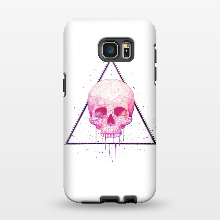 Galaxy S7 EDGE StrongFit Skull in triangle by kodamorkovkart