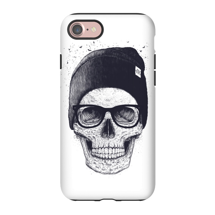 iPhone 7 StrongFit Black skull in hat by kodamorkovkart