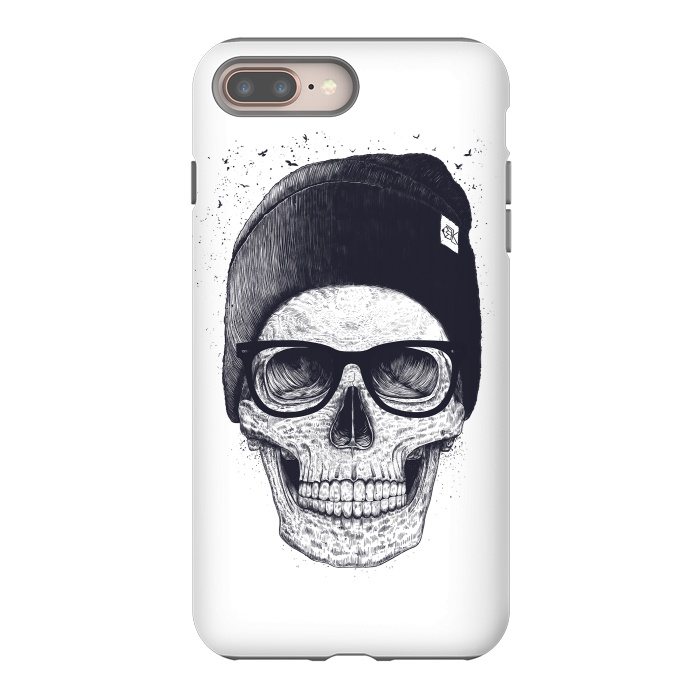 iPhone 7 plus StrongFit Black skull in hat by kodamorkovkart