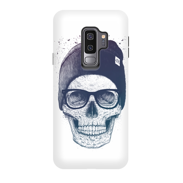 Galaxy S9 plus StrongFit Colorful skull in hat by kodamorkovkart
