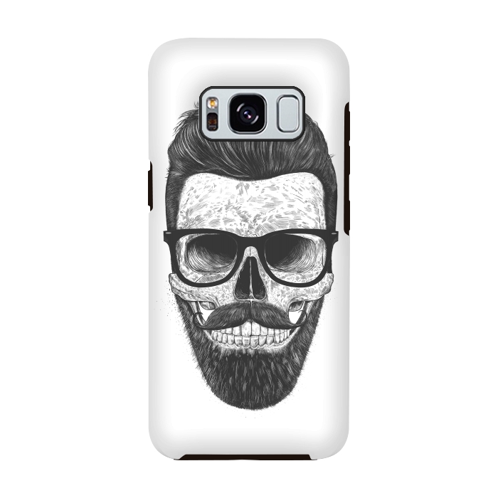 Galaxy S8 StrongFit Hipster skull by kodamorkovkart