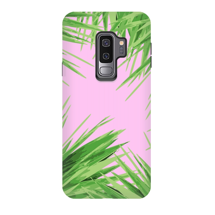Galaxy S9 plus StrongFit Jungle Love Pink by MUKTA LATA BARUA