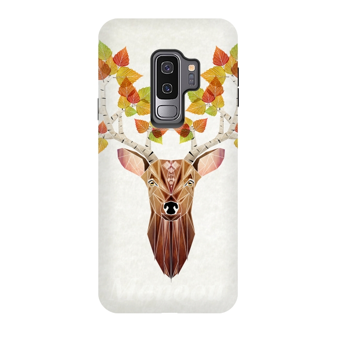 Galaxy S9 plus StrongFit deer autumn by Manoou