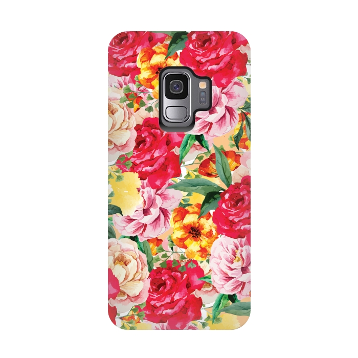 Galaxy S9 StrongFit Red Roses by Rossy Villarreal