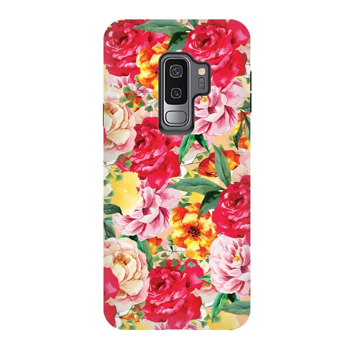 Galaxy S9 plus StrongFit Red Roses by Rossy Villarreal