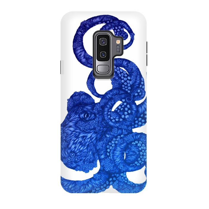Galaxy S9 plus StrongFit Ombre Octopus by ECMazur 