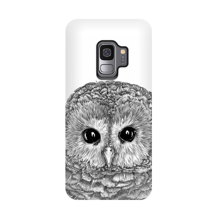 Galaxy S9 StrongFit Tiny Owl by ECMazur 
