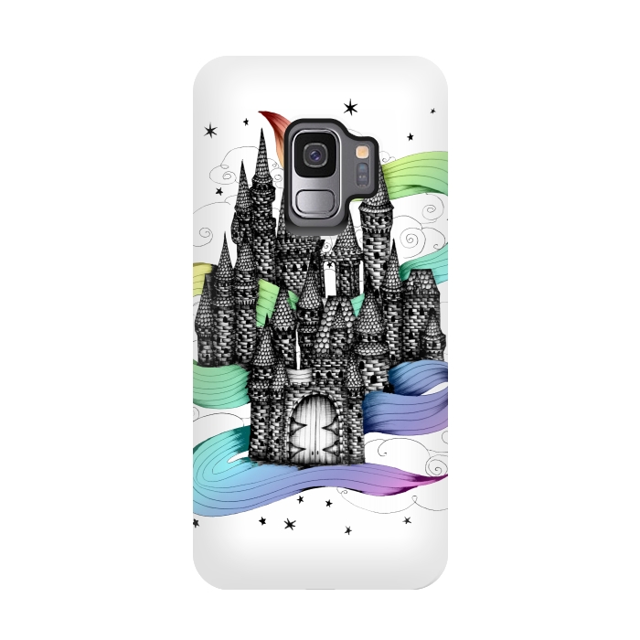 Galaxy S9 StrongFit Super Magic Rainbow Dream Castle by ECMazur 