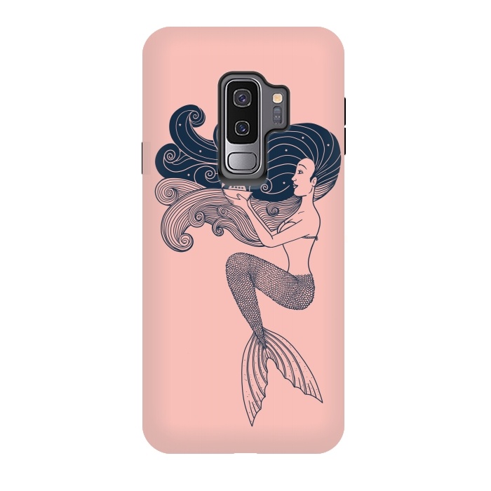 Galaxy S9 plus StrongFit Mermaid Rose by Coffee Man