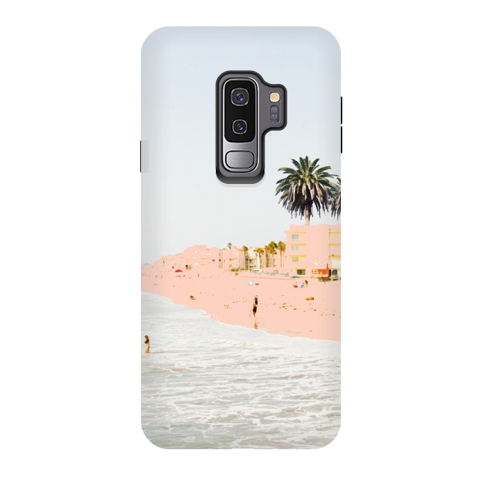 Galaxy S9 plus StrongFit Pink Beach by Uma Prabhakar Gokhale