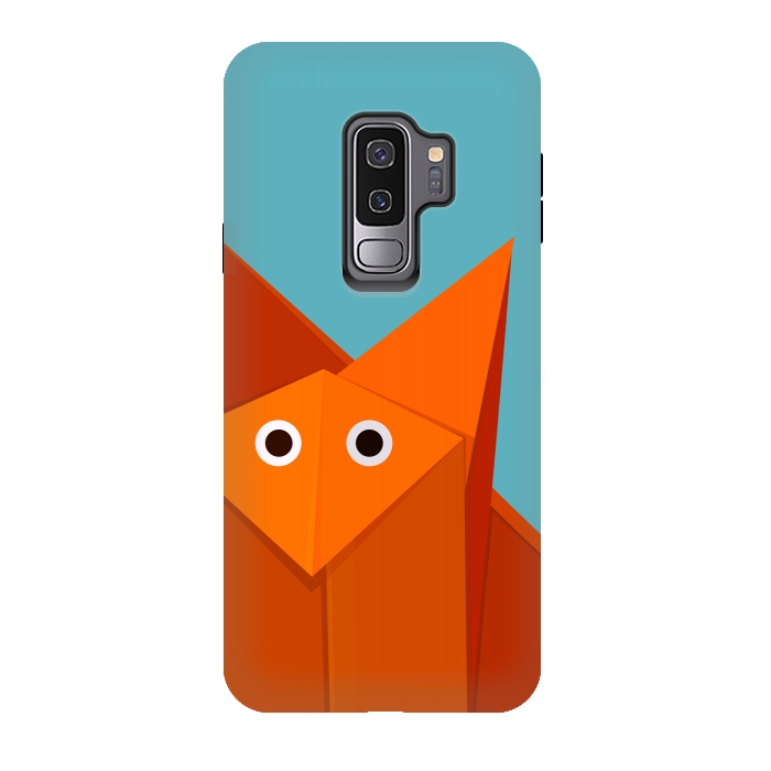 Galaxy S9 plus StrongFit Cute Origami Fox by Boriana Giormova