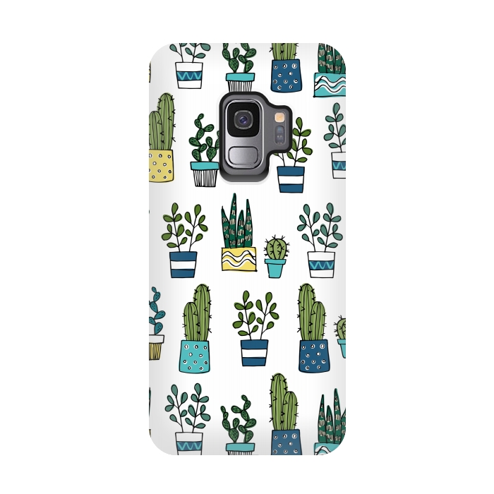 Galaxy S9 StrongFit House Plants by Laura Grant
