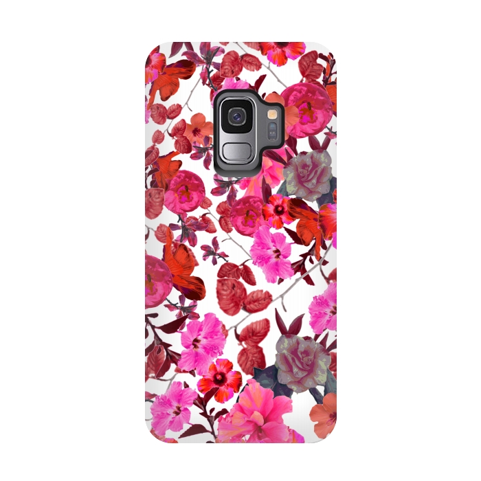 Galaxy S9 StrongFit Zariya Flower Garden (Pink) by Zala Farah