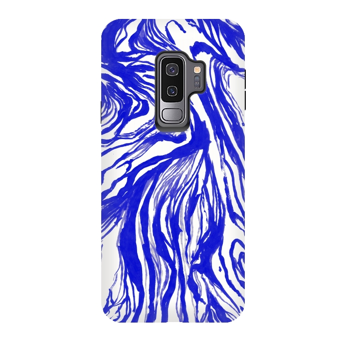 Galaxy S9 plus StrongFit Marble Royal by Caitlin Workman