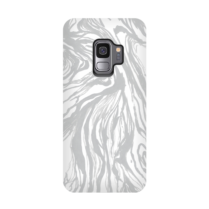 Galaxy S9 StrongFit Gray Marble by Caitlin Workman