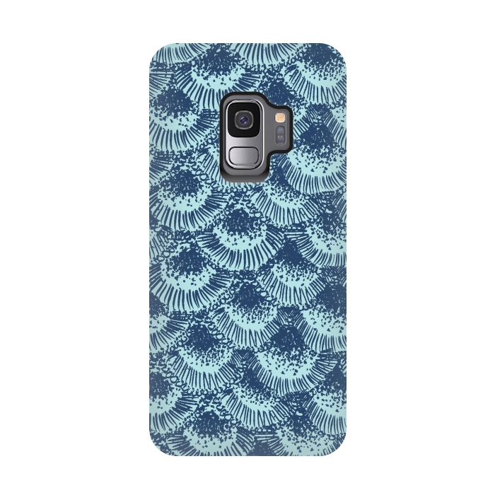 Galaxy S9 StrongFit Organic Burst Seafoam by Caitlin Workman