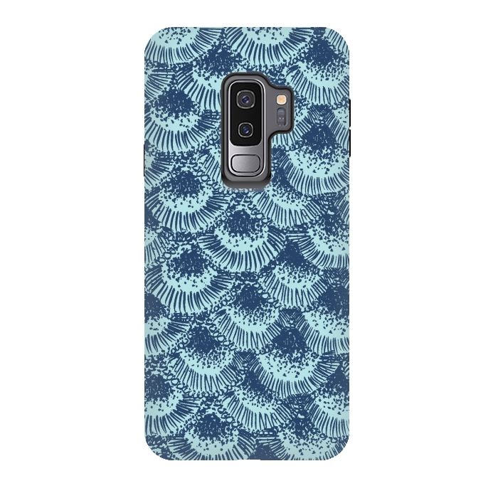 Galaxy S9 plus StrongFit Organic Burst Seafoam by Caitlin Workman