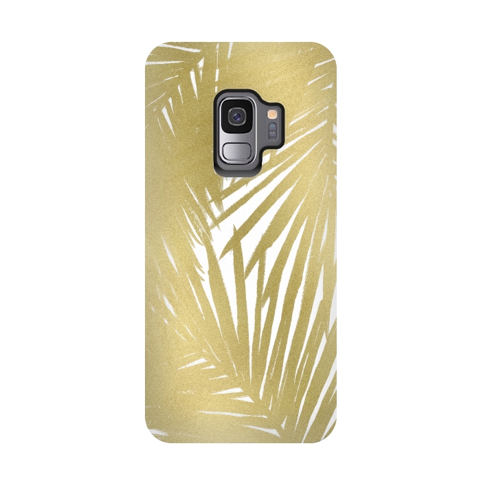 Galaxy S9 StrongFit Gold Palms by Caitlin Workman