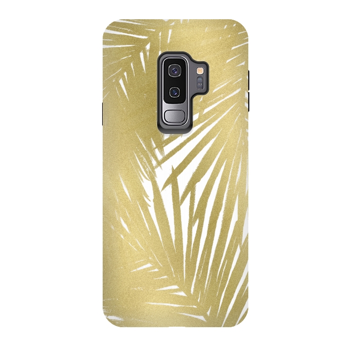 Galaxy S9 plus StrongFit Gold Palms by Caitlin Workman