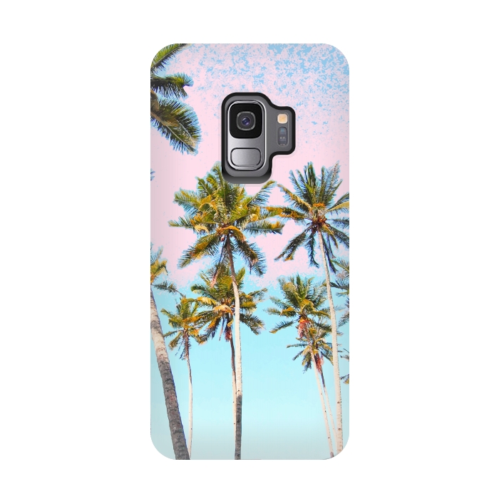 Galaxy S9 StrongFit Coconut Palms by Uma Prabhakar Gokhale