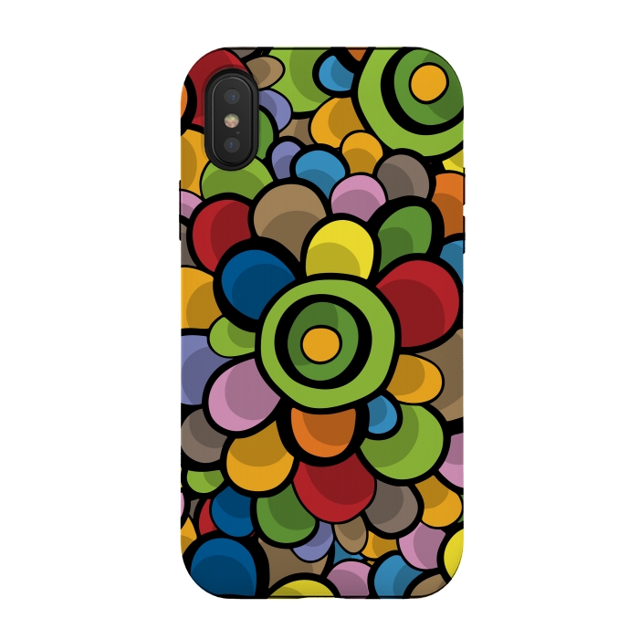 iPhone Xs / X StrongFit Spring Bubble Flower by Majoih
