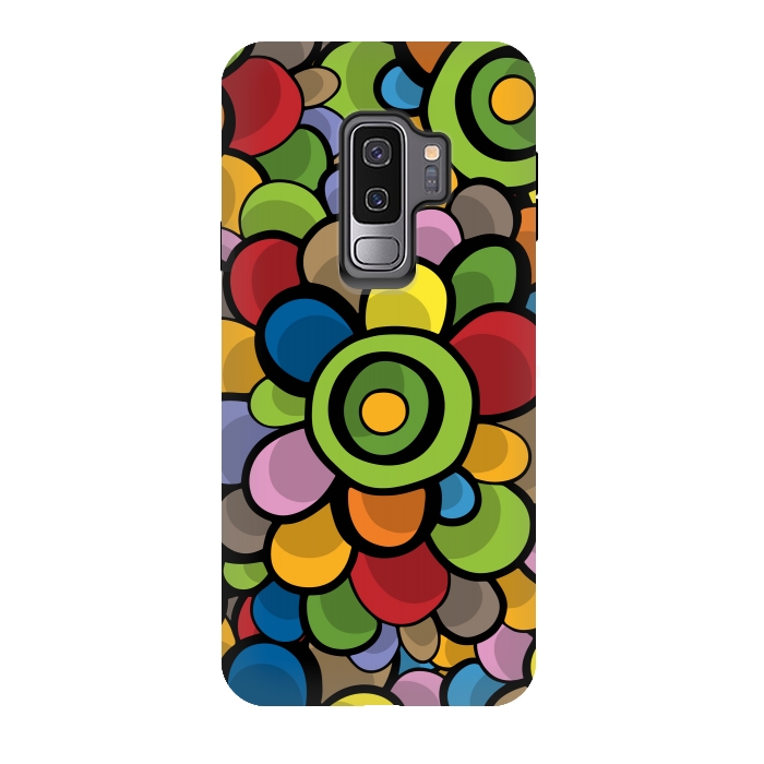 Galaxy S9 plus StrongFit Spring Bubble Flower by Majoih