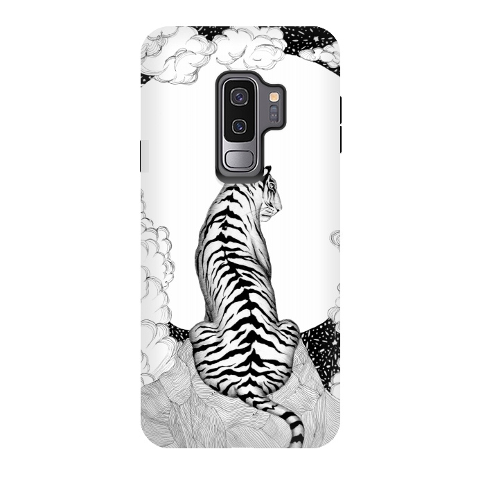 Galaxy S9 plus StrongFit Tiger Moon by ECMazur 