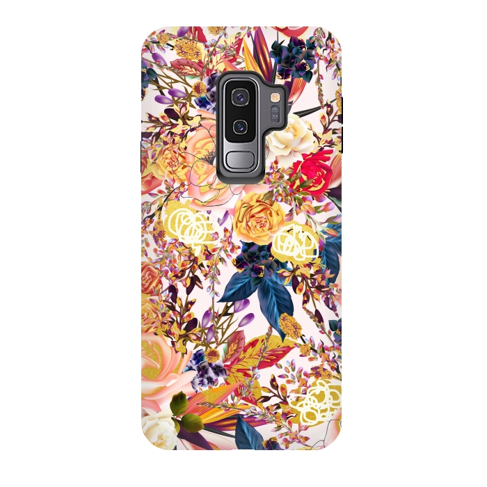 Galaxy S9 plus StrongFit Rustic Floral by Uma Prabhakar Gokhale