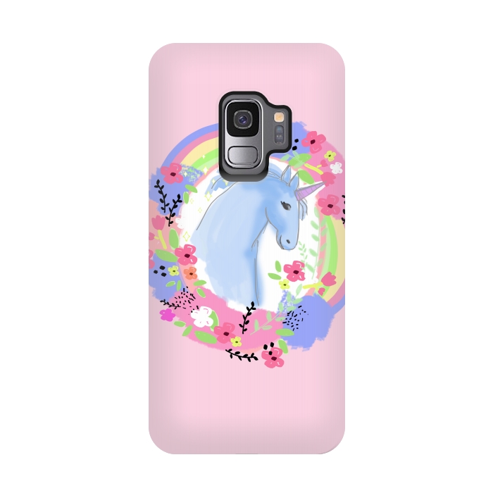 Galaxy S9 StrongFit Pink Unicorn by MUKTA LATA BARUA