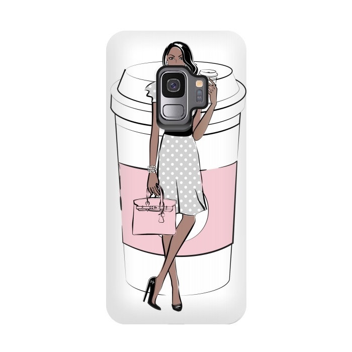 Galaxy S9 StrongFit Coffee Boss Babe Woman by Martina