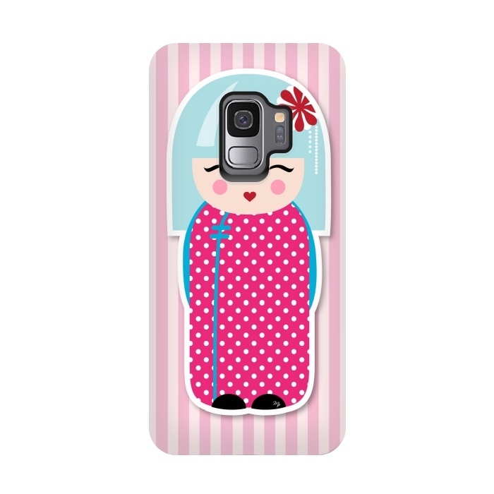 Galaxy S9 StrongFit Kokeshi doll by Martina