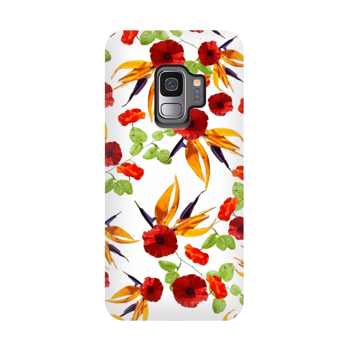 Galaxy S9 StrongFit Mini Poppy Star by Zala Farah
