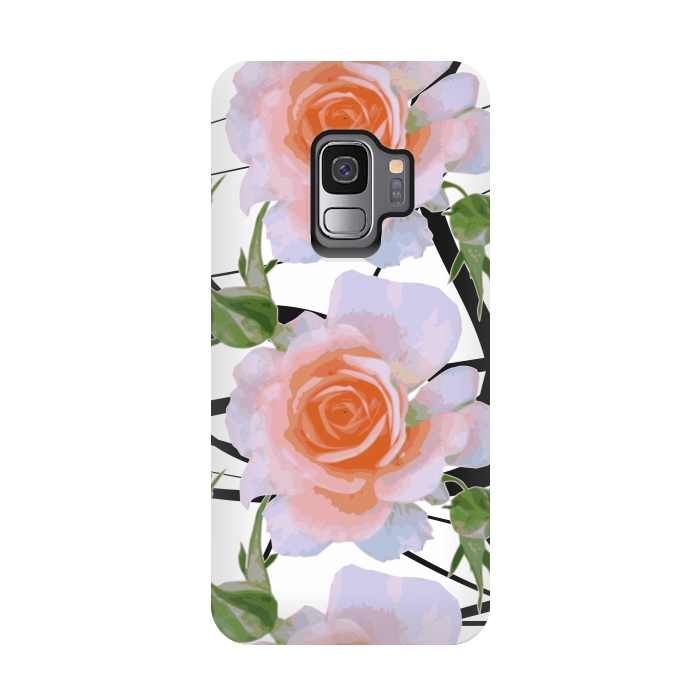 Galaxy S9 StrongFit Swiggles + Florals by Zala Farah