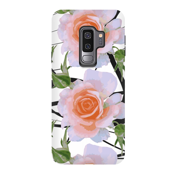 Galaxy S9 plus StrongFit Swiggles + Florals by Zala Farah