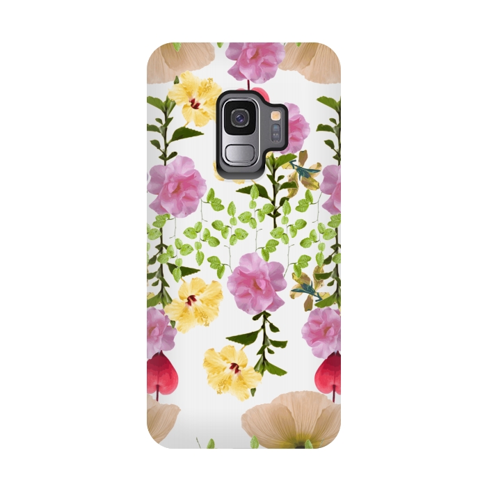 Galaxy S9 StrongFit Colorful Flower Collage by Zala Farah