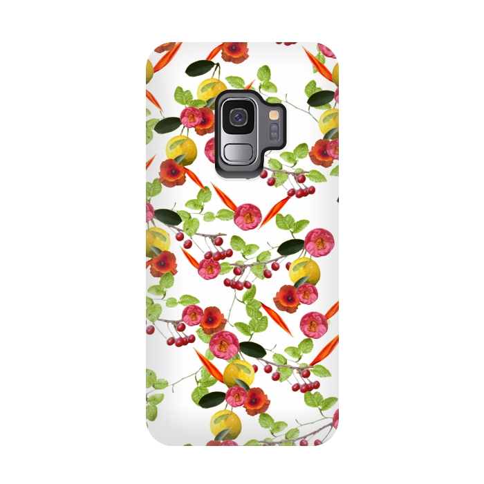 Galaxy S9 StrongFit Fruity Flora by Zala Farah