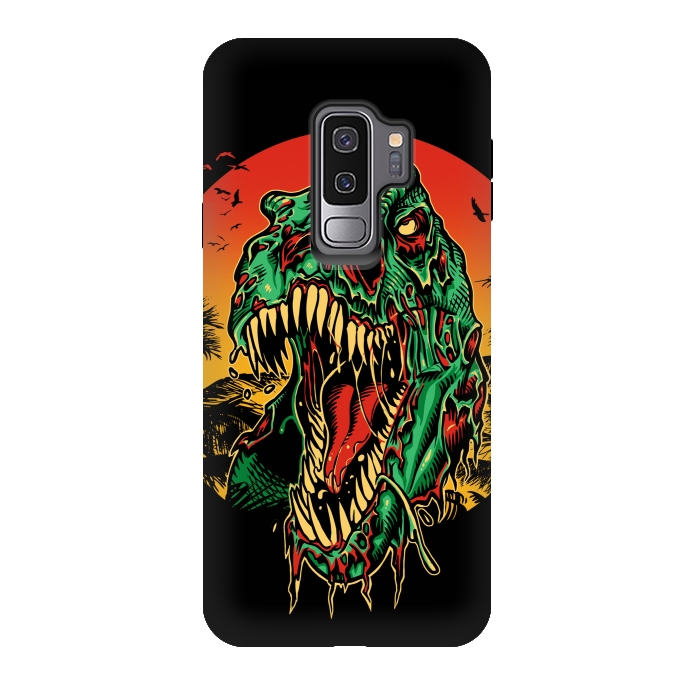 Galaxy S9 plus StrongFit Zombie T-Rex by Branko Ricov