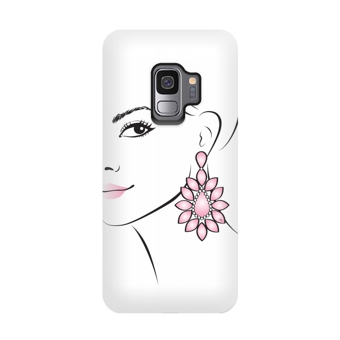 Galaxy S9 StrongFit Earring Lady by Martina