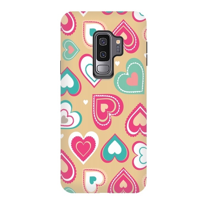Galaxy S9 plus StrongFit Love Hearts by Martina