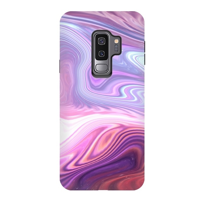 Galaxy S9 plus StrongFit Purple Marble by Martina