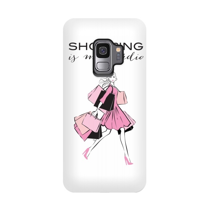 Galaxy S9 StrongFit Shopping Girl by Martina