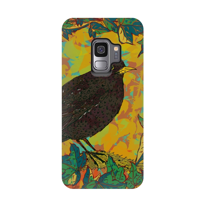 Galaxy S9 StrongFit Blackbird by Lotti Brown