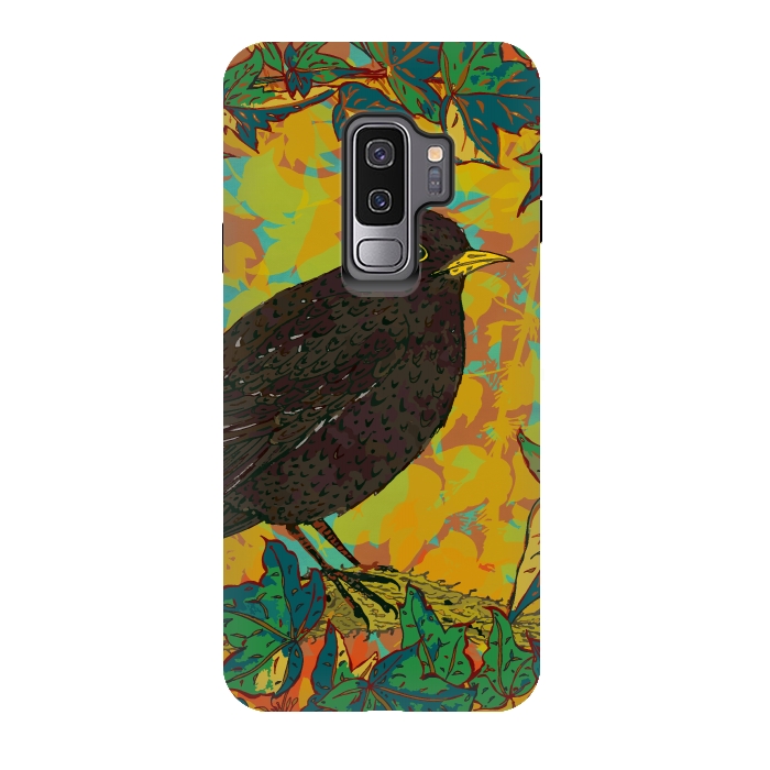 Galaxy S9 plus StrongFit Blackbird by Lotti Brown