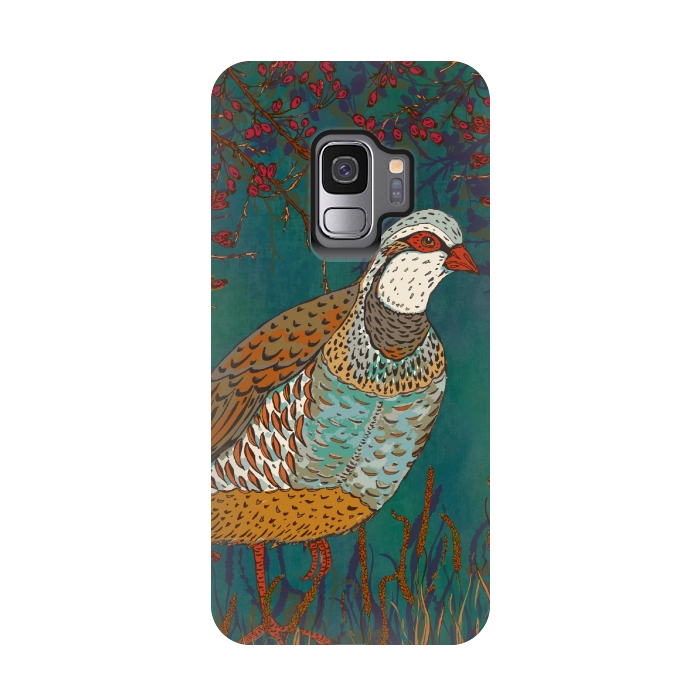 Galaxy S9 StrongFit Partridge by Lotti Brown