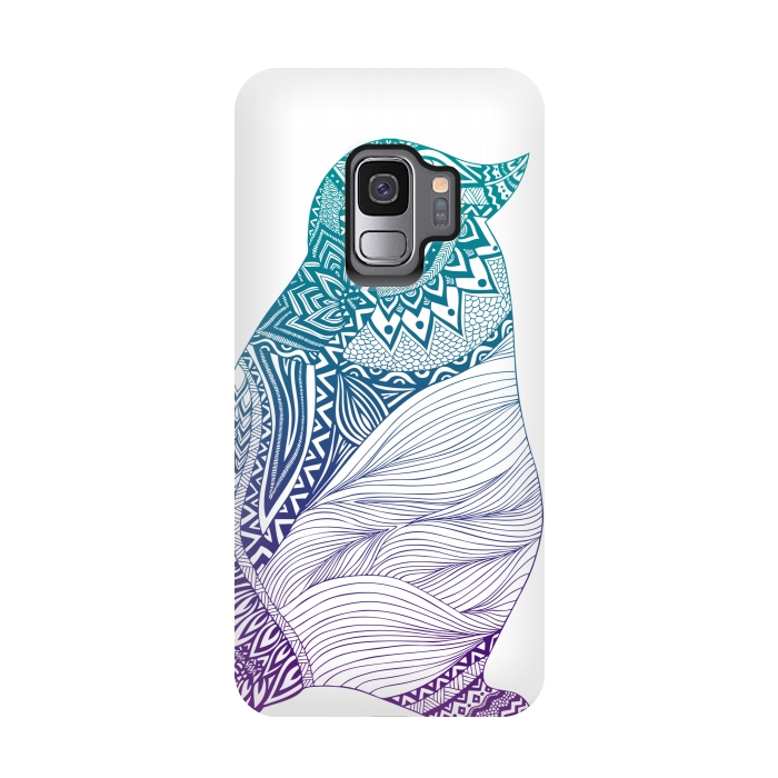 Galaxy S9 StrongFit Penguin by Pom Graphic Design
