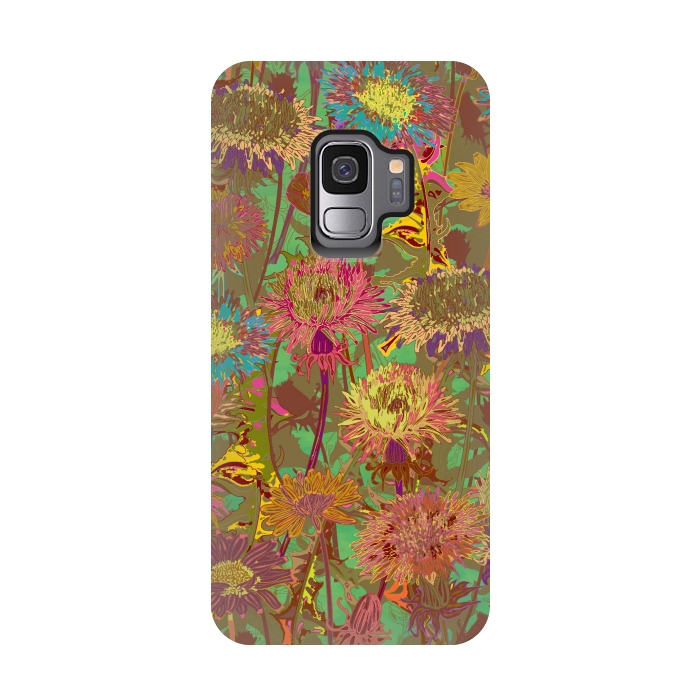 Galaxy S9 StrongFit Dandelion Dawn by Lotti Brown